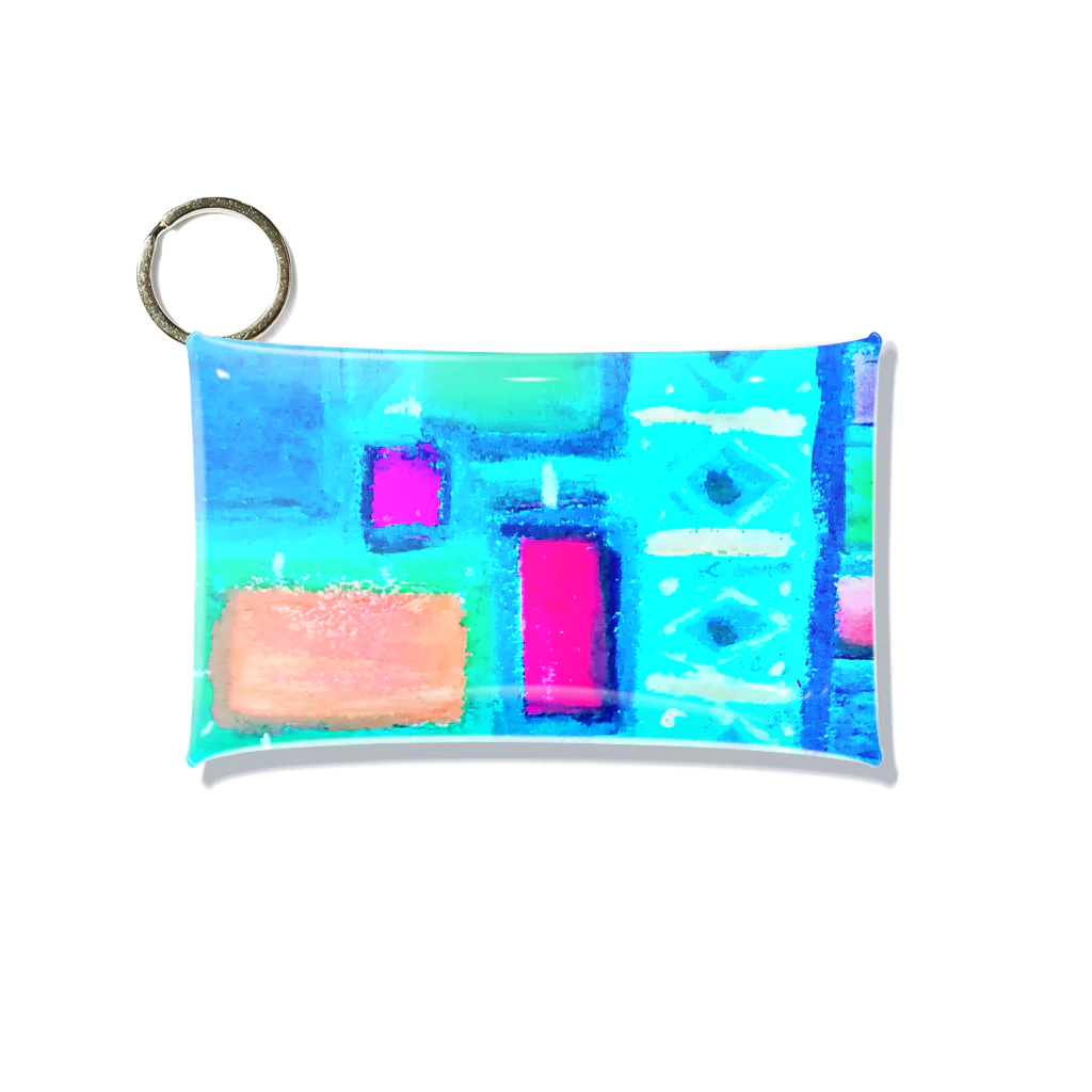 GreenRoseのターコイズスクエア Mini Clear Multipurpose Case