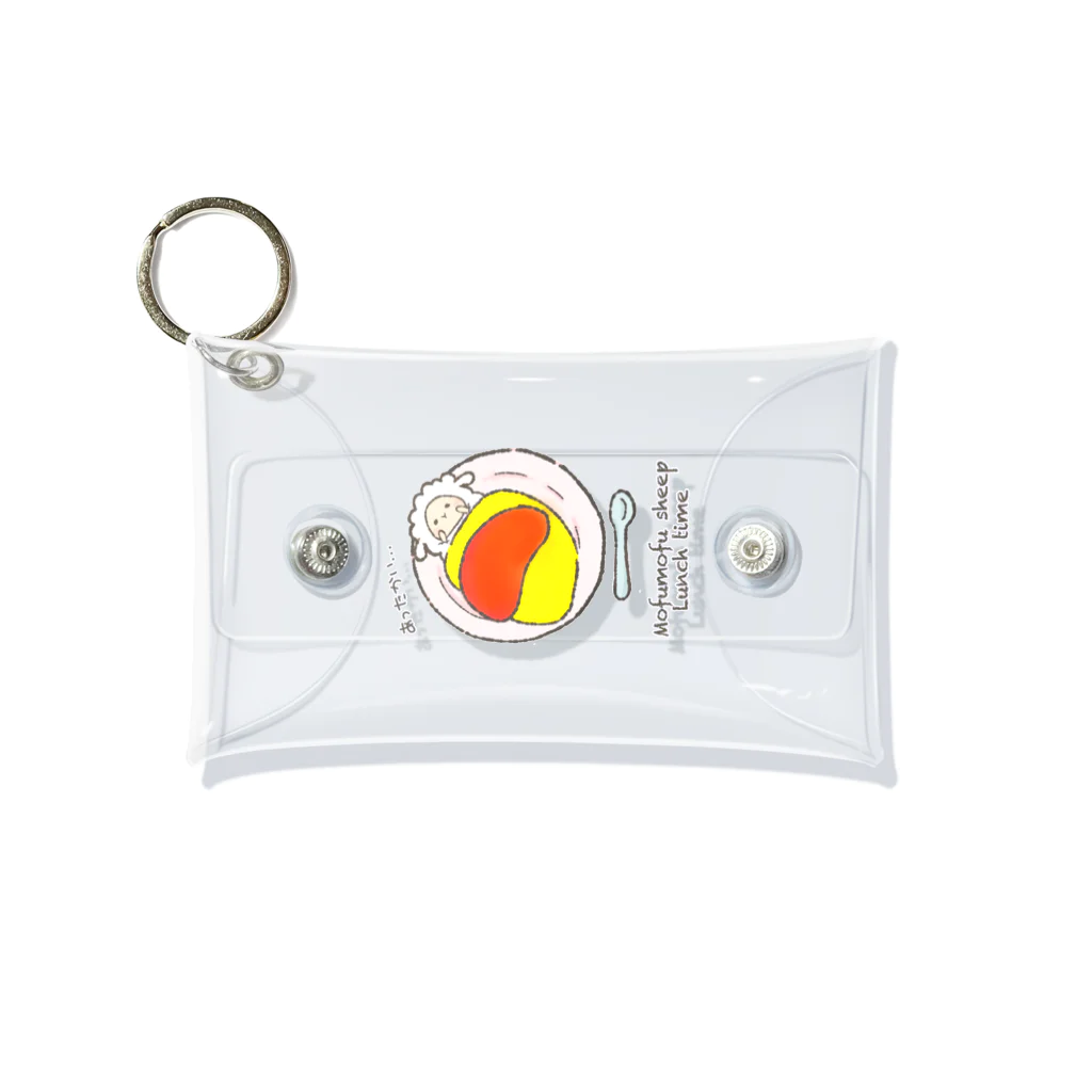 もふもふひつじ 憩いの広場のもふもふひつじ ランチタイム Mini Clear Multipurpose Case