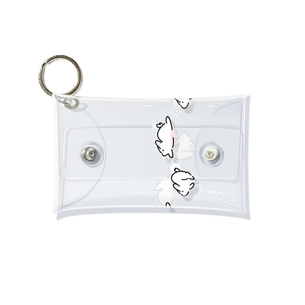 山のウサギのハシルハシルウサギ Mini Clear Multipurpose Case
