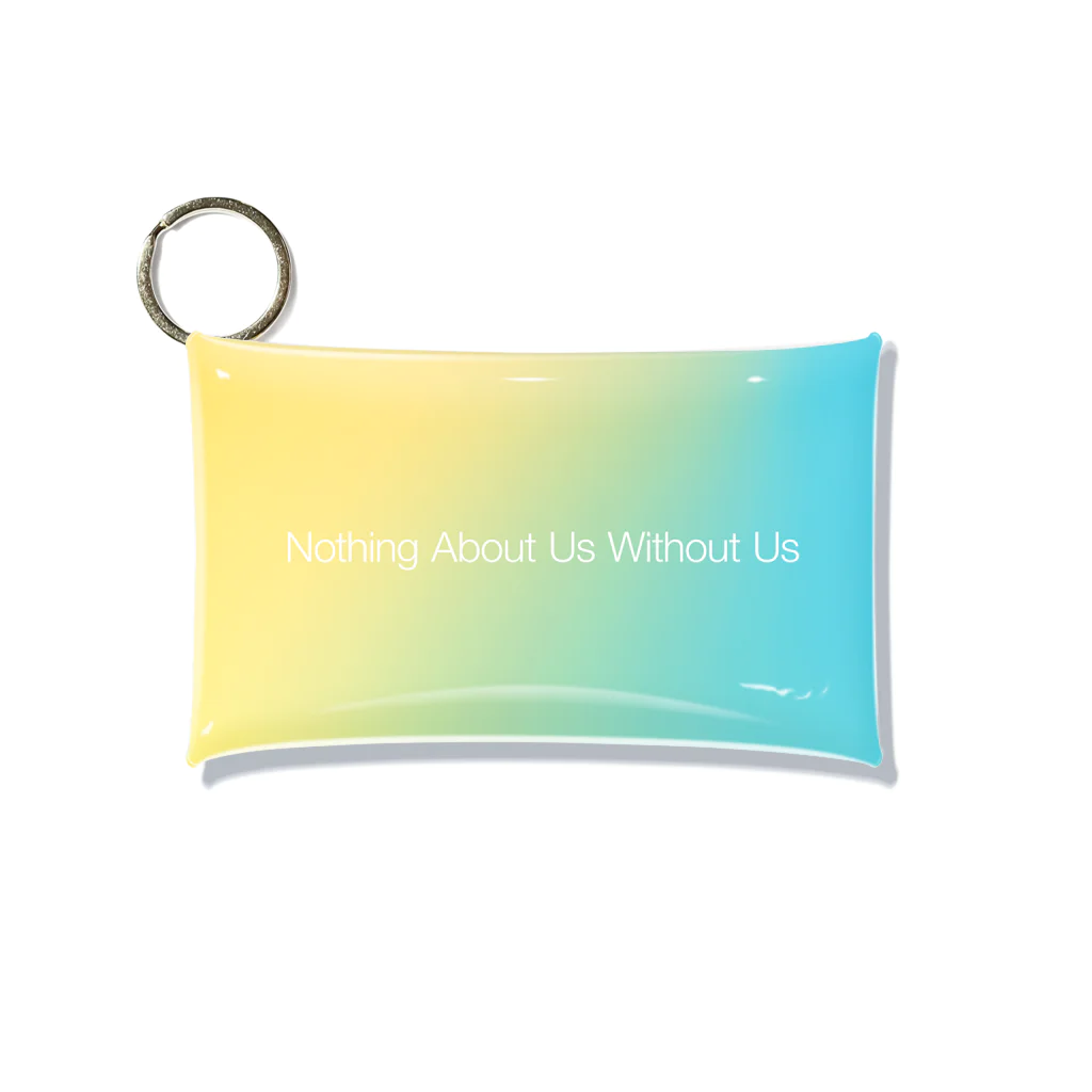 Pulmo（プルモ)の【gradation_03】Nothing About Us Without Us Mini Clear Multipurpose Case