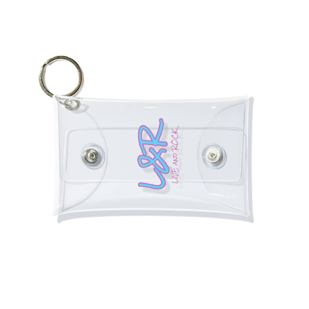 L&RのL&R  LIVE and ROCK  ROCK IS THE BEST Mini Clear Multipurpose Case