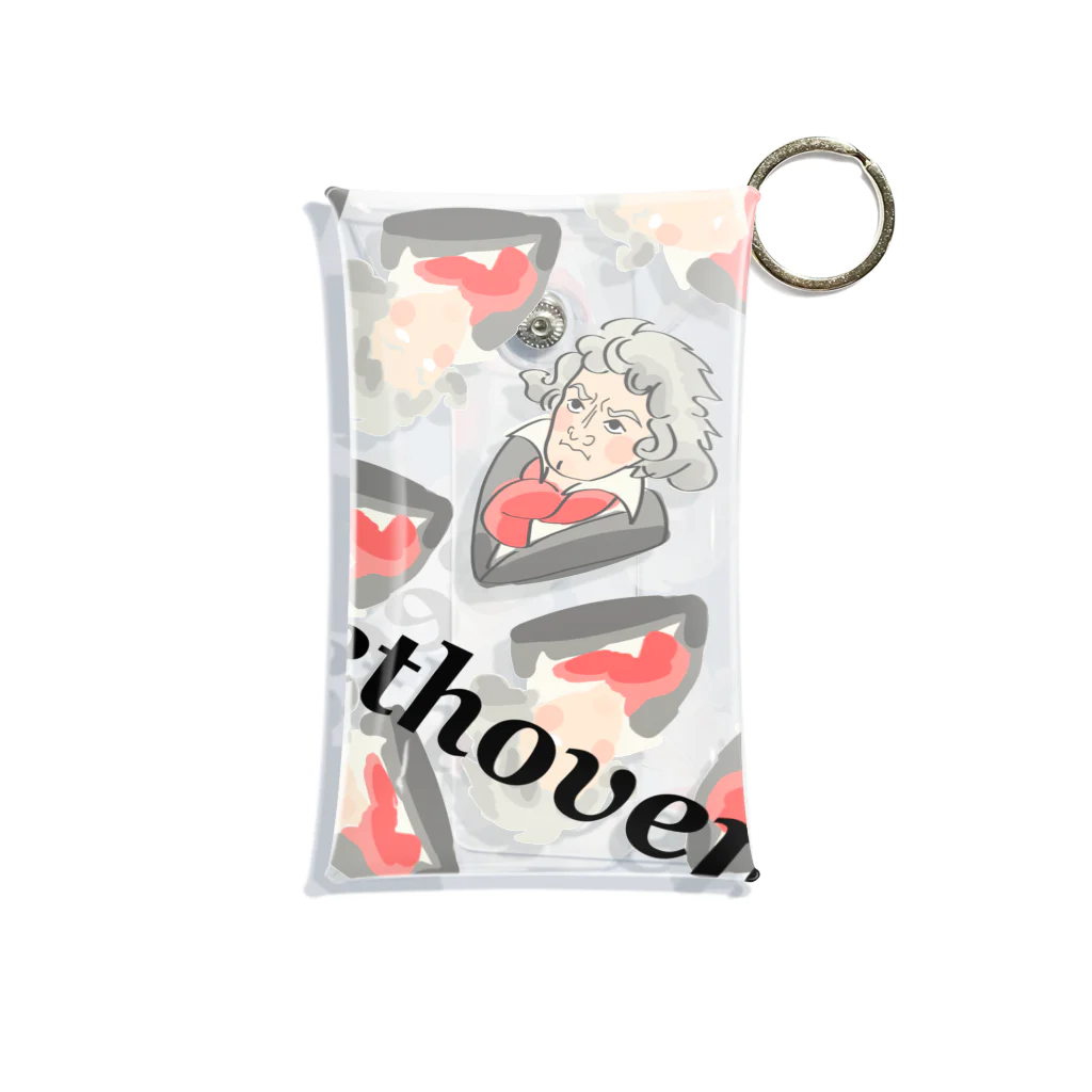 AmorosoのBeethoven（柄） Mini Clear Multipurpose Case
