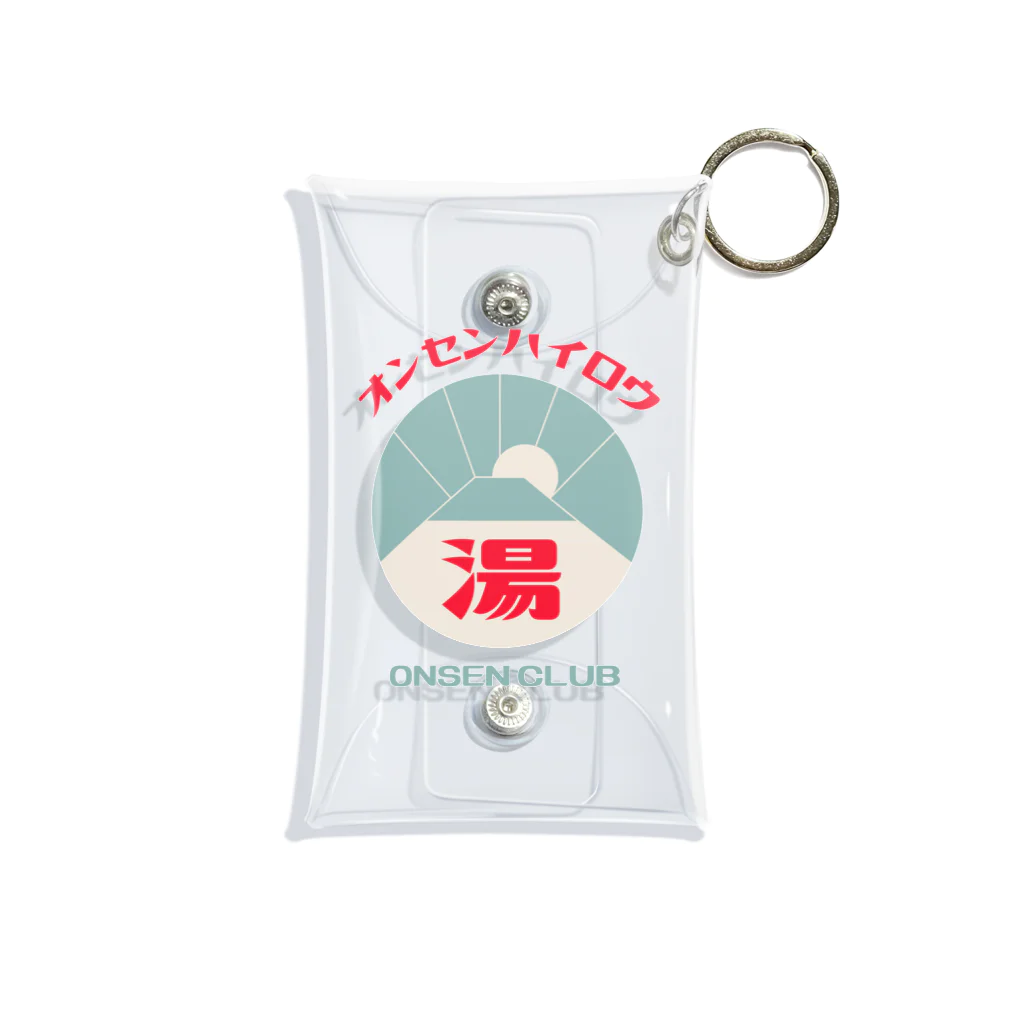 瀬高きりん♨温泉グッズの【前のみ】オンセンハイロウ Mini Clear Multipurpose Case
