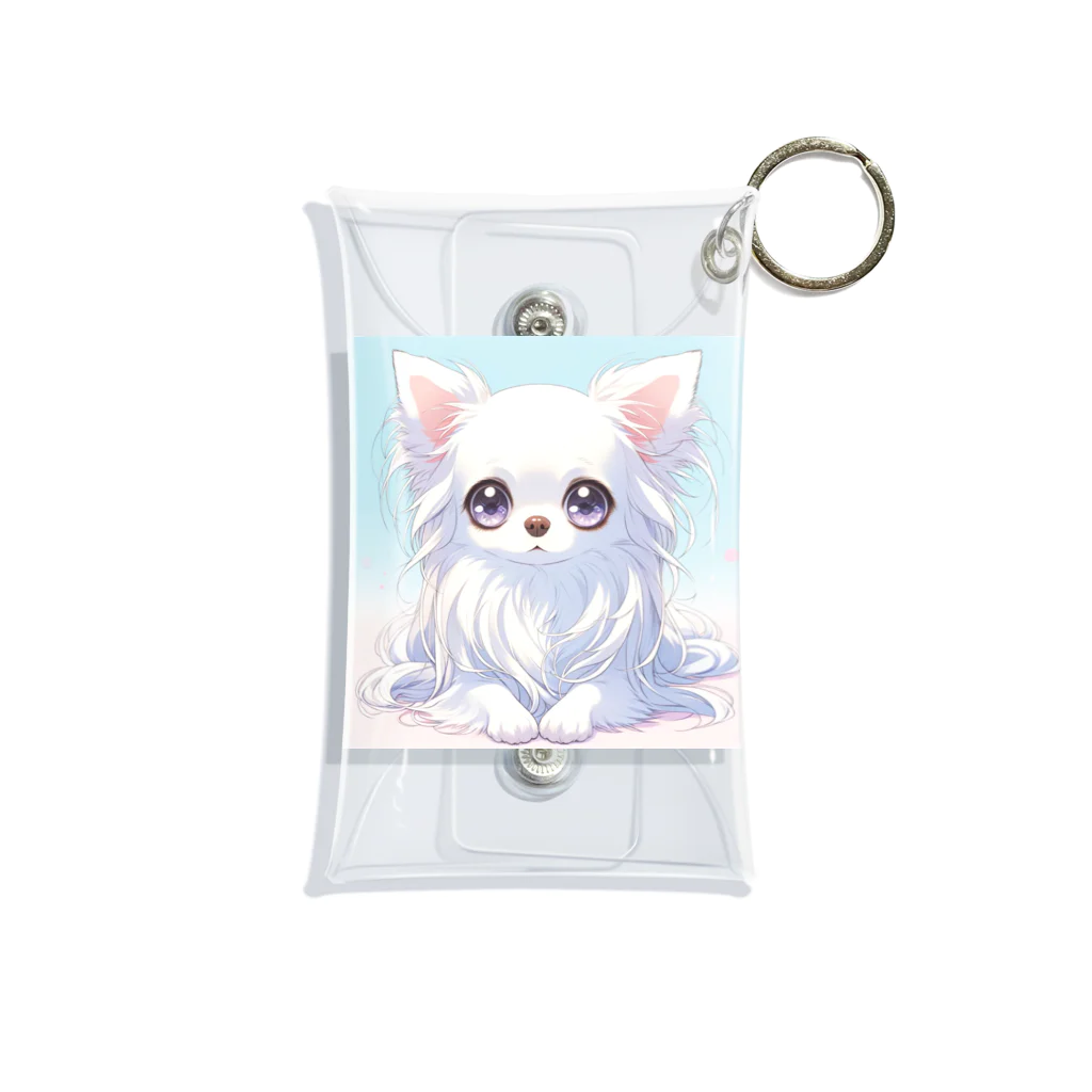 かわいいロングコートチワワのアニメ風イラストグッズ