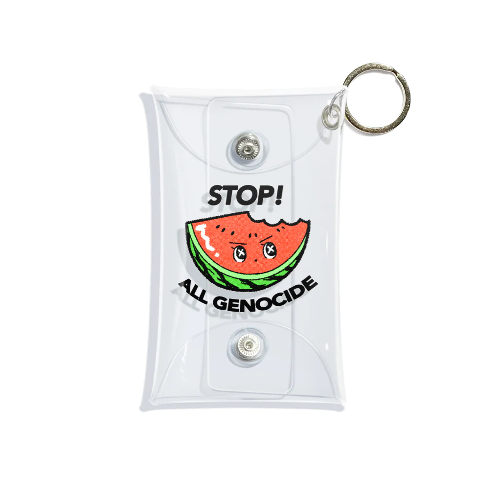 hogehogeclubのSTOP!ALL GENOCIDE Mini Clear Multipurpose Case