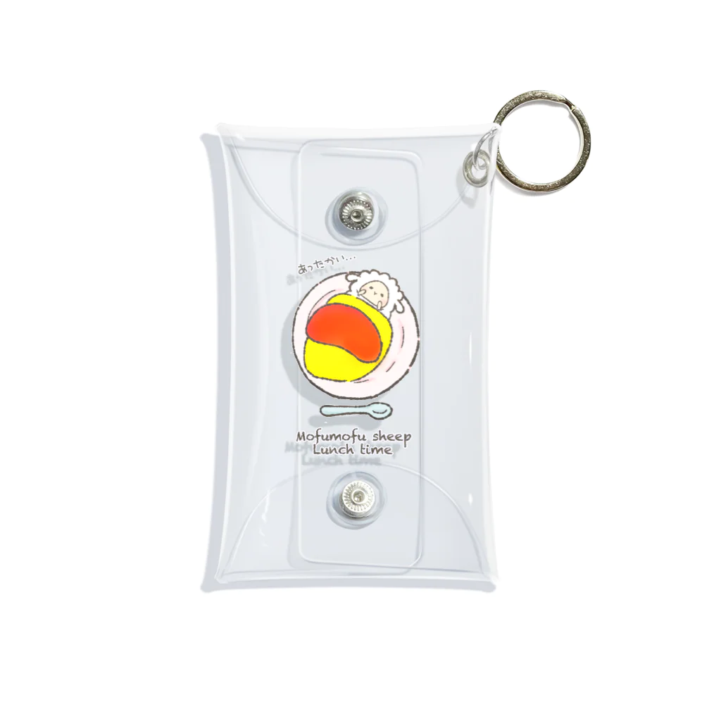 もふもふひつじ 憩いの広場のもふもふひつじ ランチタイム Mini Clear Multipurpose Case