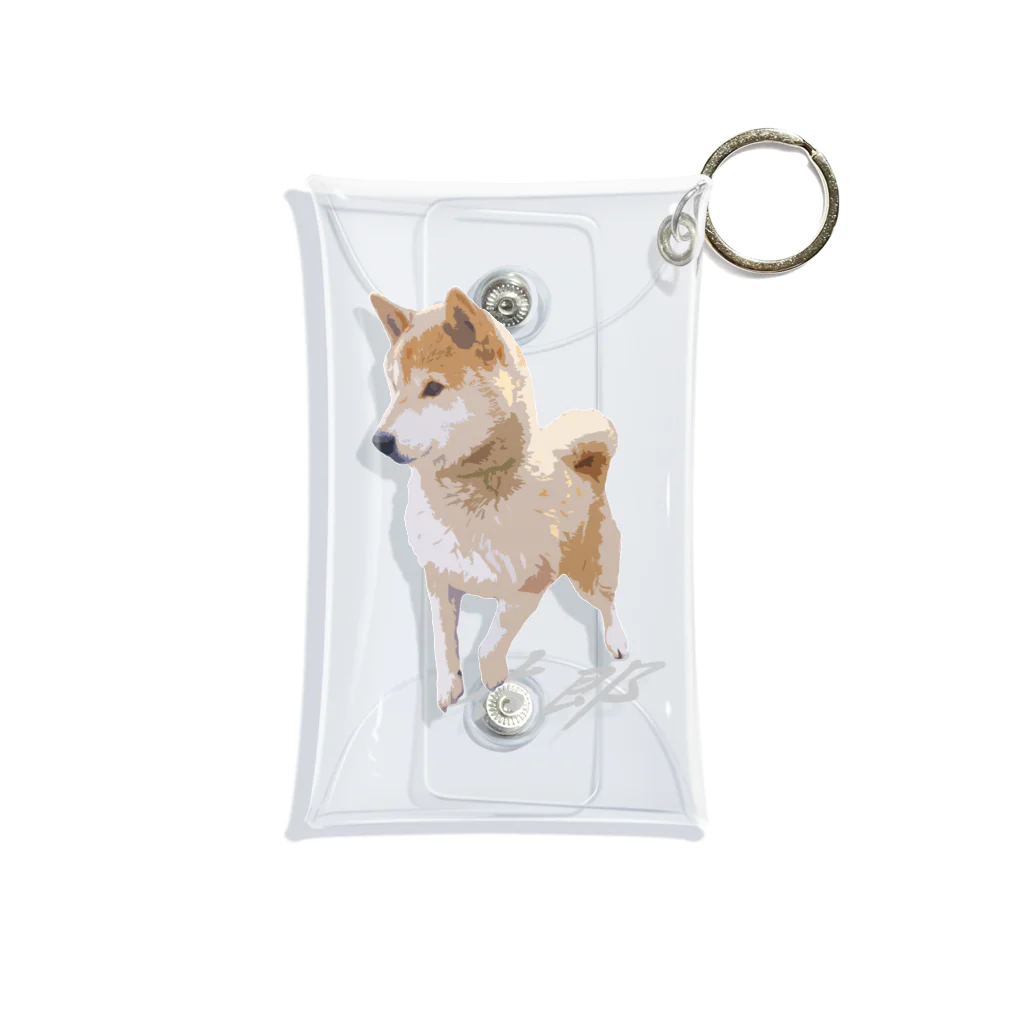 歩く太郎イラスト風【柴犬】名前入り Mini Clear Multipurpose Case by 愛犬太郎のグッズ ( TAROTARO ) ∞  SUZURI