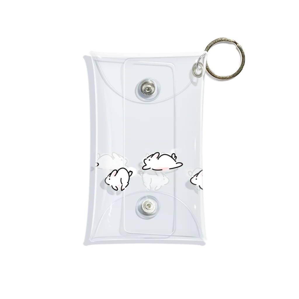 山のウサギのハシルハシルウサギ Mini Clear Multipurpose Case