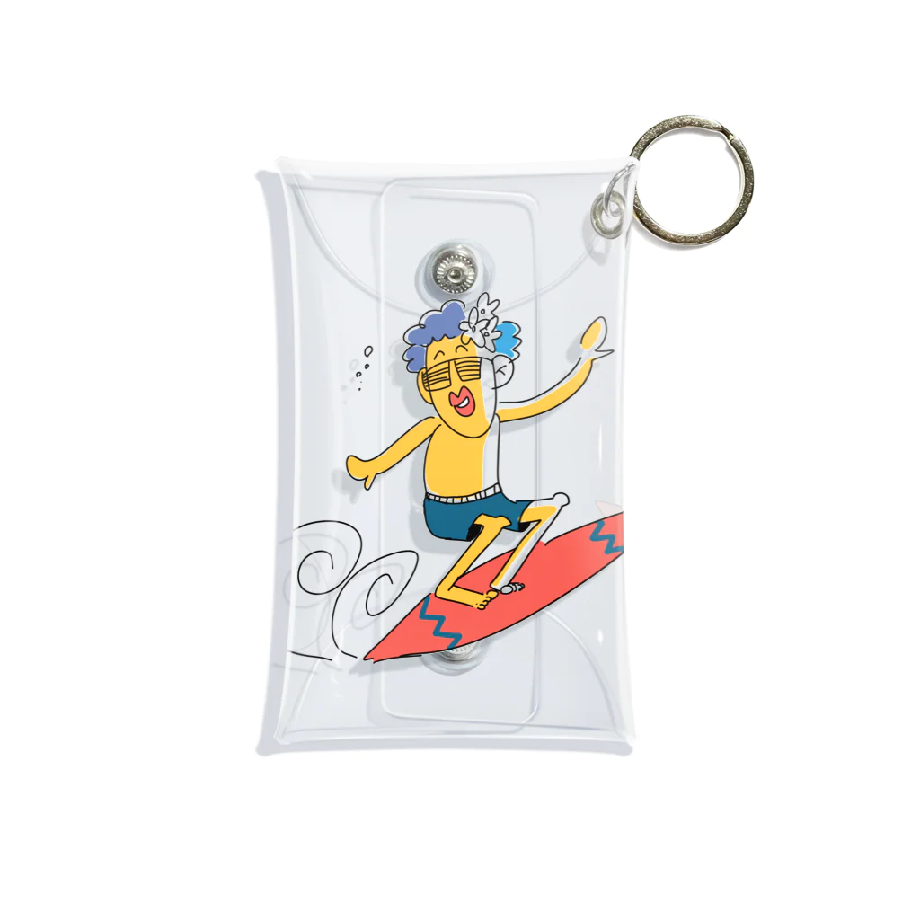 あふろくんのサーフィン！ Mini Clear Multipurpose Case