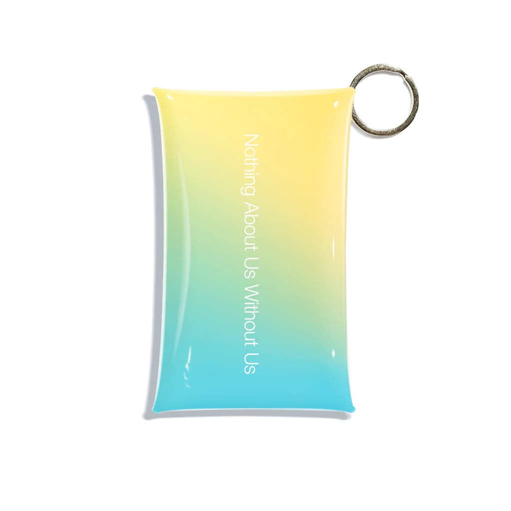 Pulmo（プルモ)の【gradation_03】Nothing About Us Without Us Mini Clear Multipurpose Case