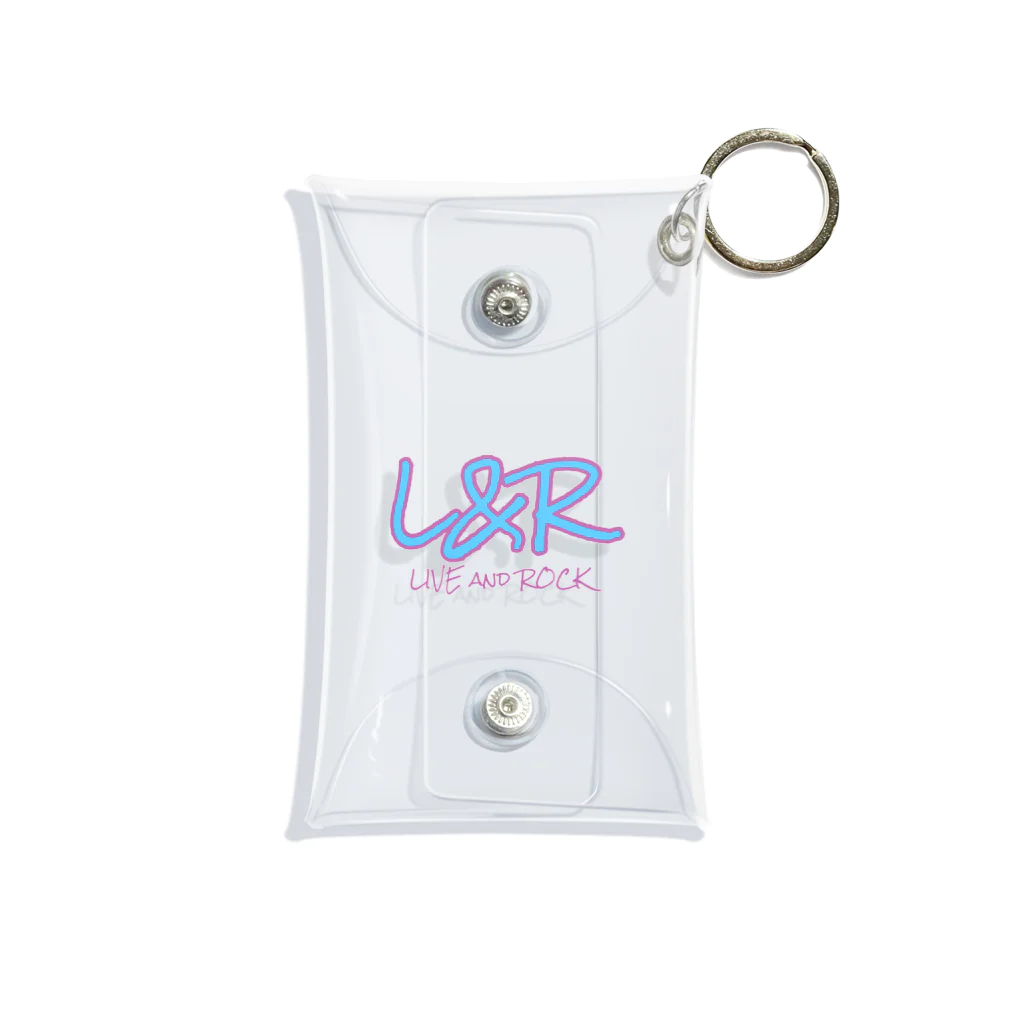 L&RのL&R  LIVE and ROCK  ROCK IS THE BEST Mini Clear Multipurpose Case