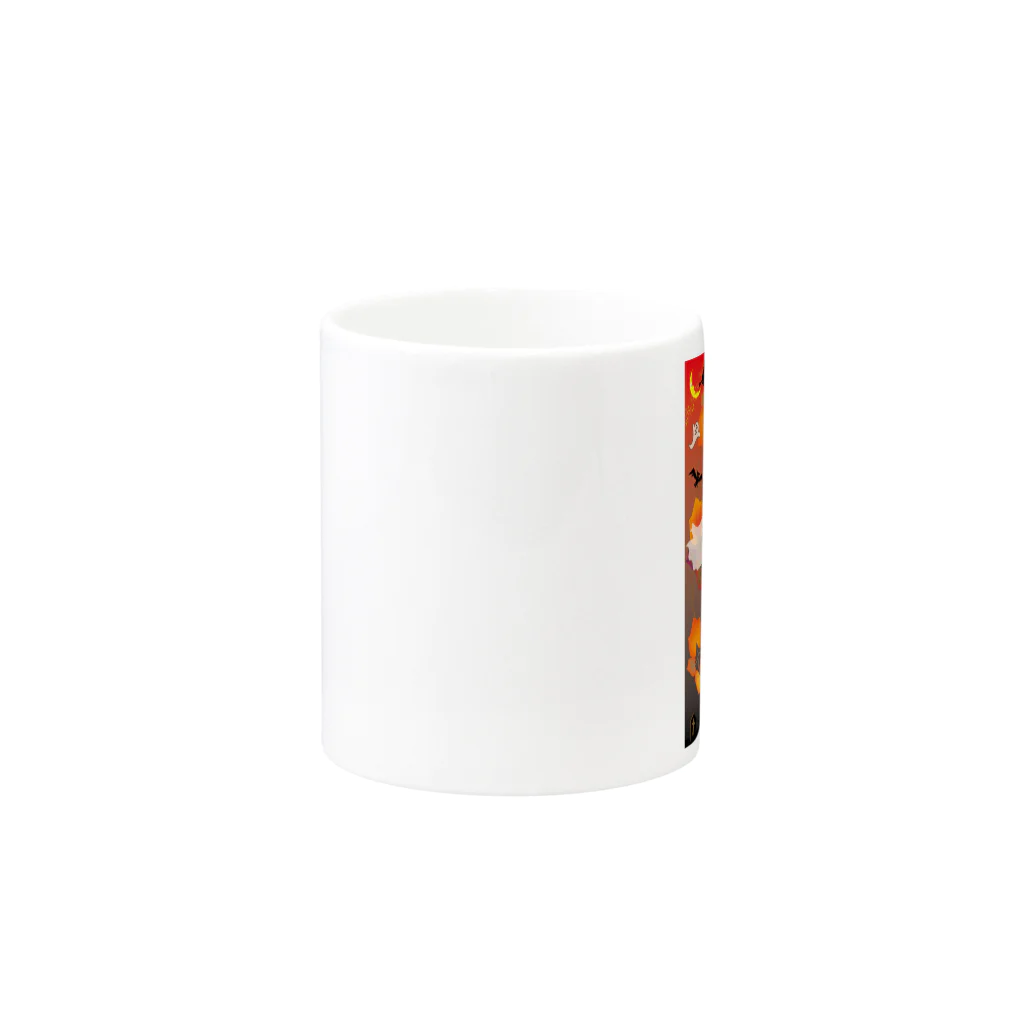 ジルトチッチのデザインボックスのクレコちゃんのハロウィン大仮装パレード Mug :other side of the handle