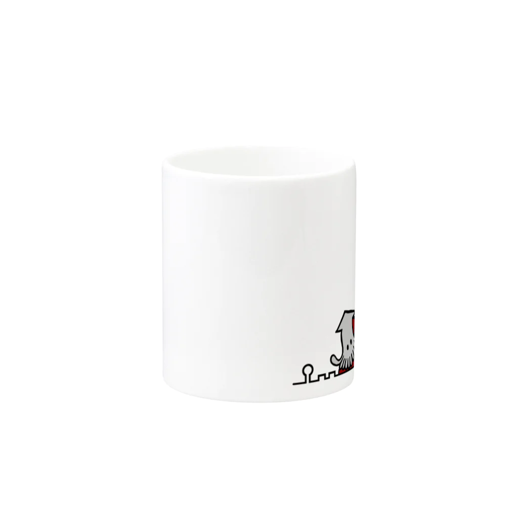 Dot (DotProducts)のイカタコキャッチャー Mug :other side of the handle