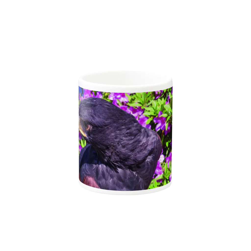 リスの【アイリス】花 Mug :other side of the handle