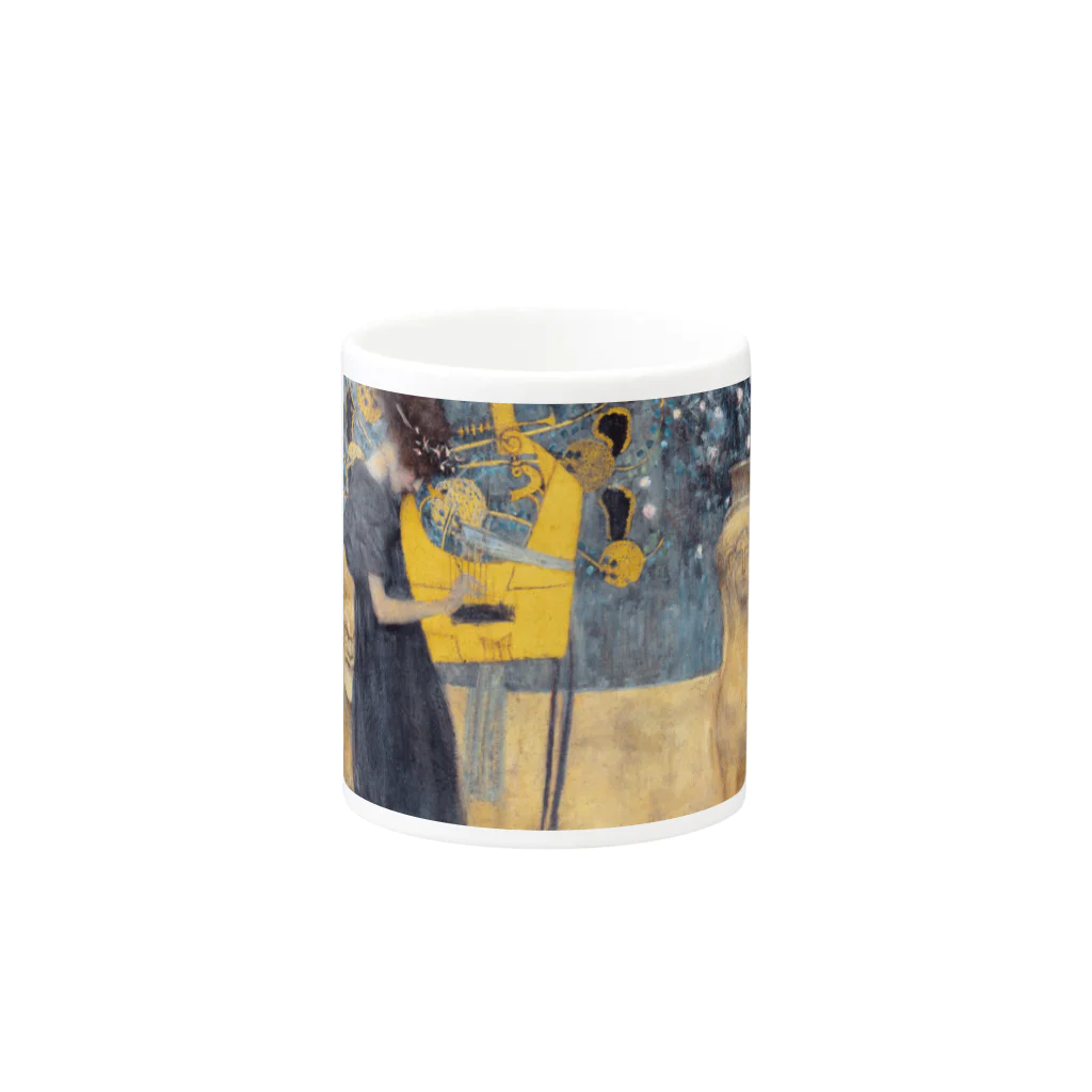 SONOTENI-ARTの001-003　グスタフ・クリムト　『音楽Ⅰ』　マグカップ Mug :other side of the handle