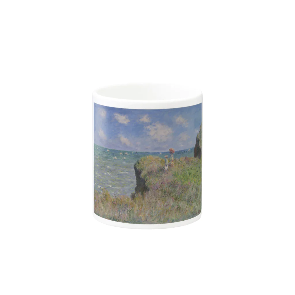 SONOTENI-ARTの004-018　クロード・モネ　『プールヴィルの断崖の上の散歩』　マグカップ Mug :other side of the handle