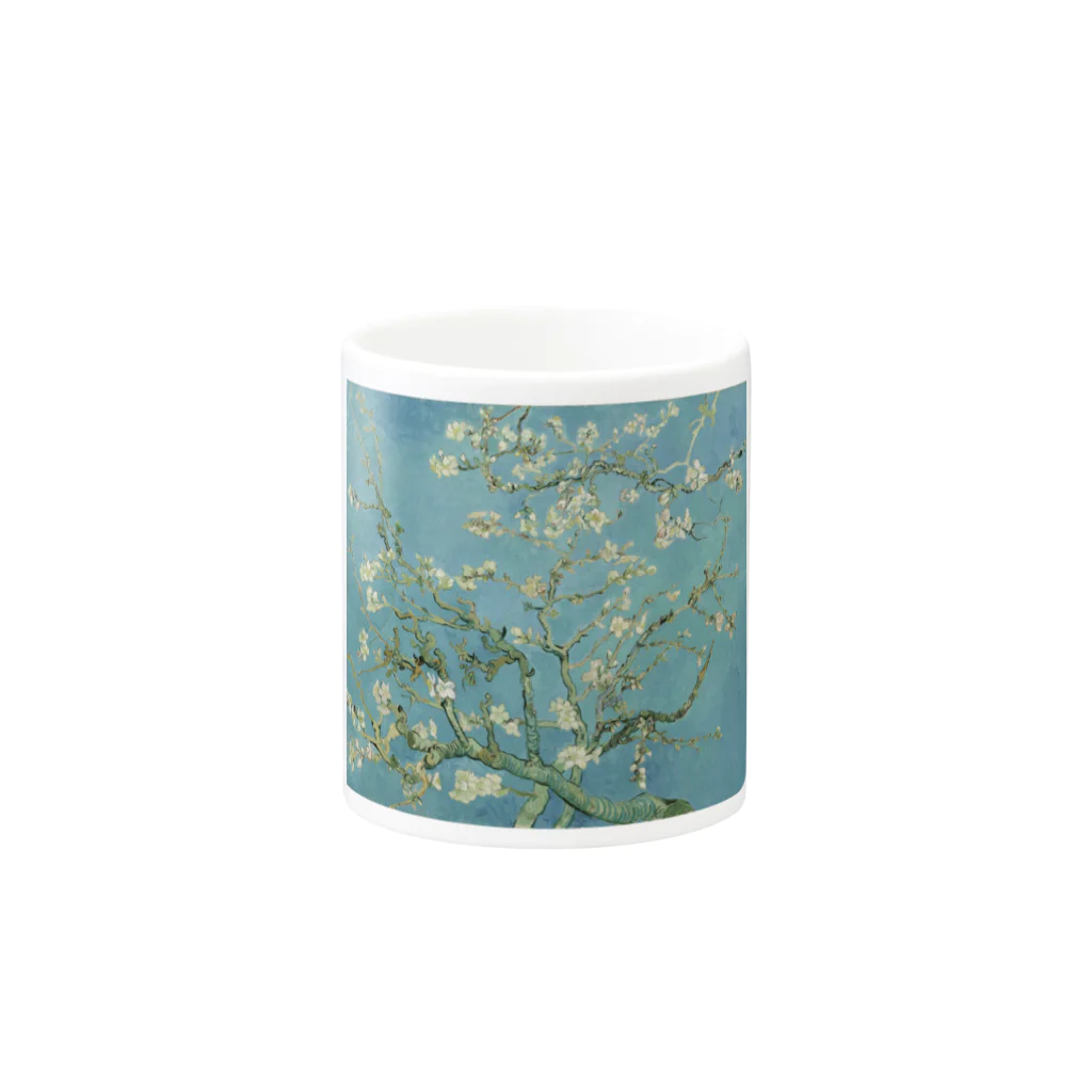 SONOTENI-ARTの005-005　ゴッホ　『花咲くアーモンドの木の枝』　マグカップ Mug :other side of the handle