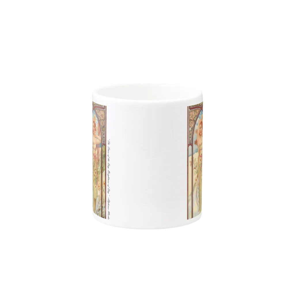 SONOTENI-ARTの014-010　アルフォンス・ミュシャ　『時の流れ：昼の輝き』　マグカップ Mug :other side of the handle