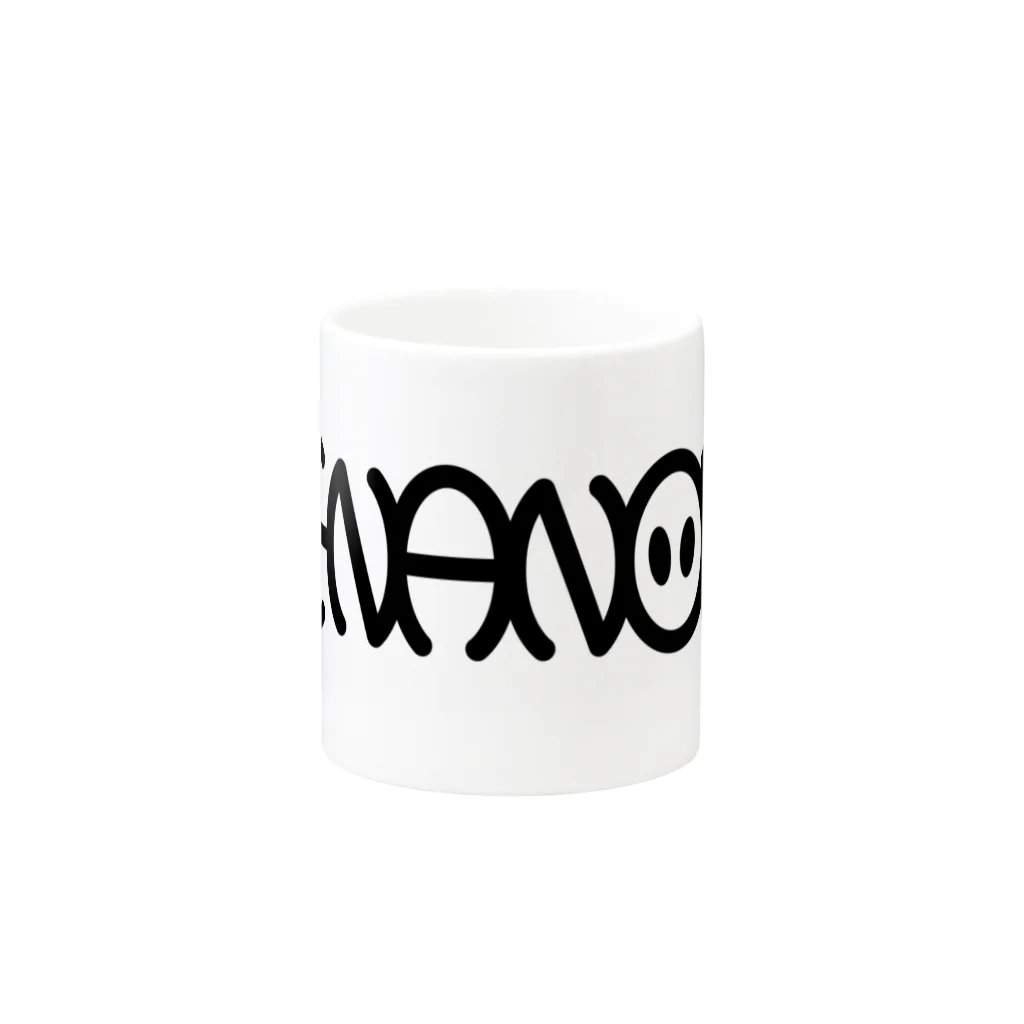 Sorihikiman Goods Shopの「メナノダ」ロゴ Mug :other side of the handle