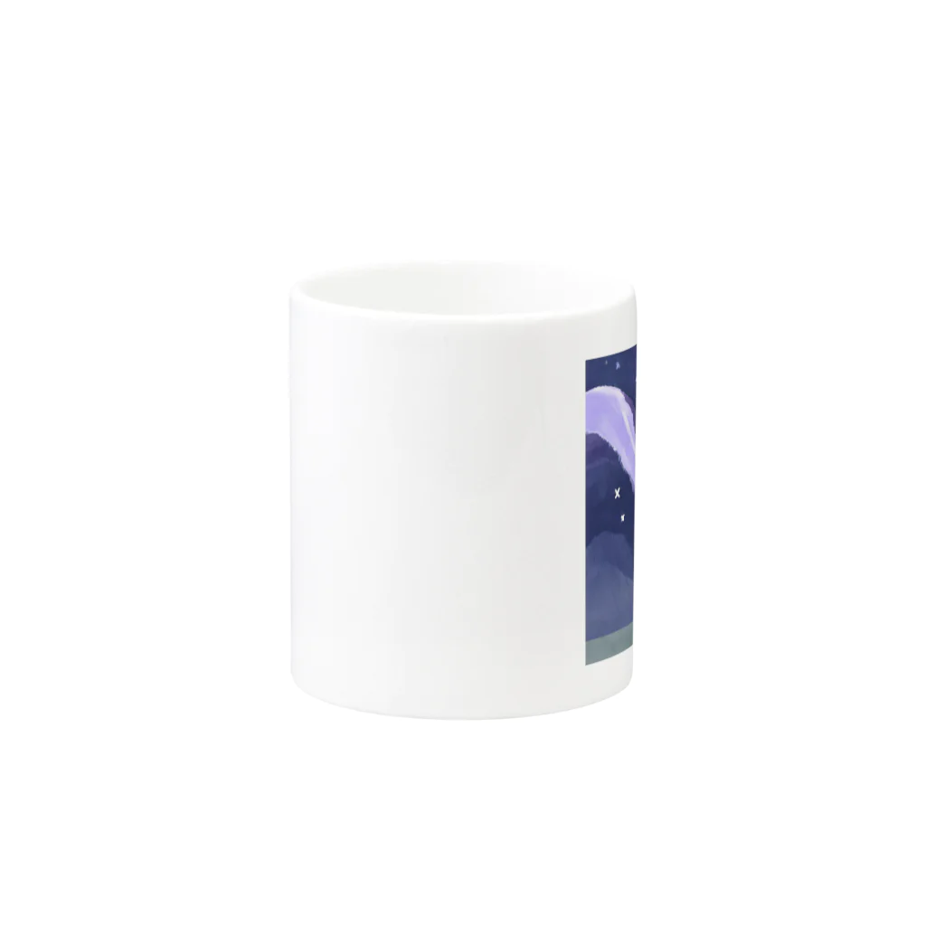コーギーライフのお月見コーギー Mug :other side of the handle