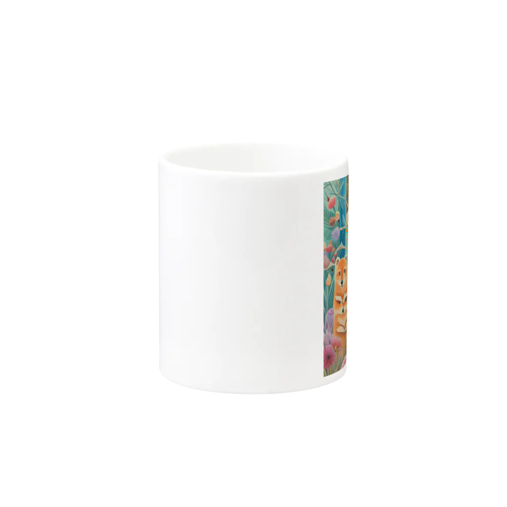 soramame1119の森の中の世界 Mug :other side of the handle