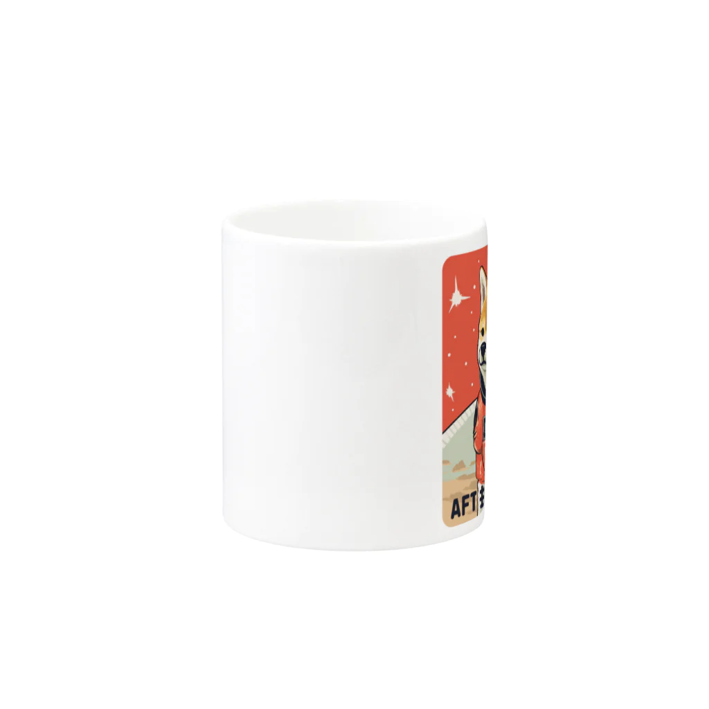 スペースドッグ・ラボのスペース柴犬探検隊 Mug :other side of the handle