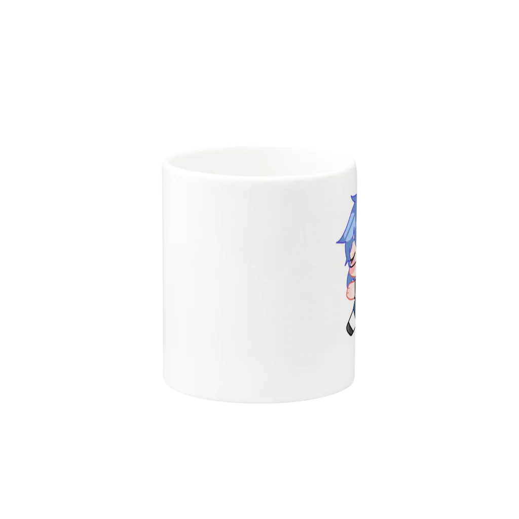 手書きイラスト屋さんのメガネ男子とコーヒータイム Mug :other side of the handle