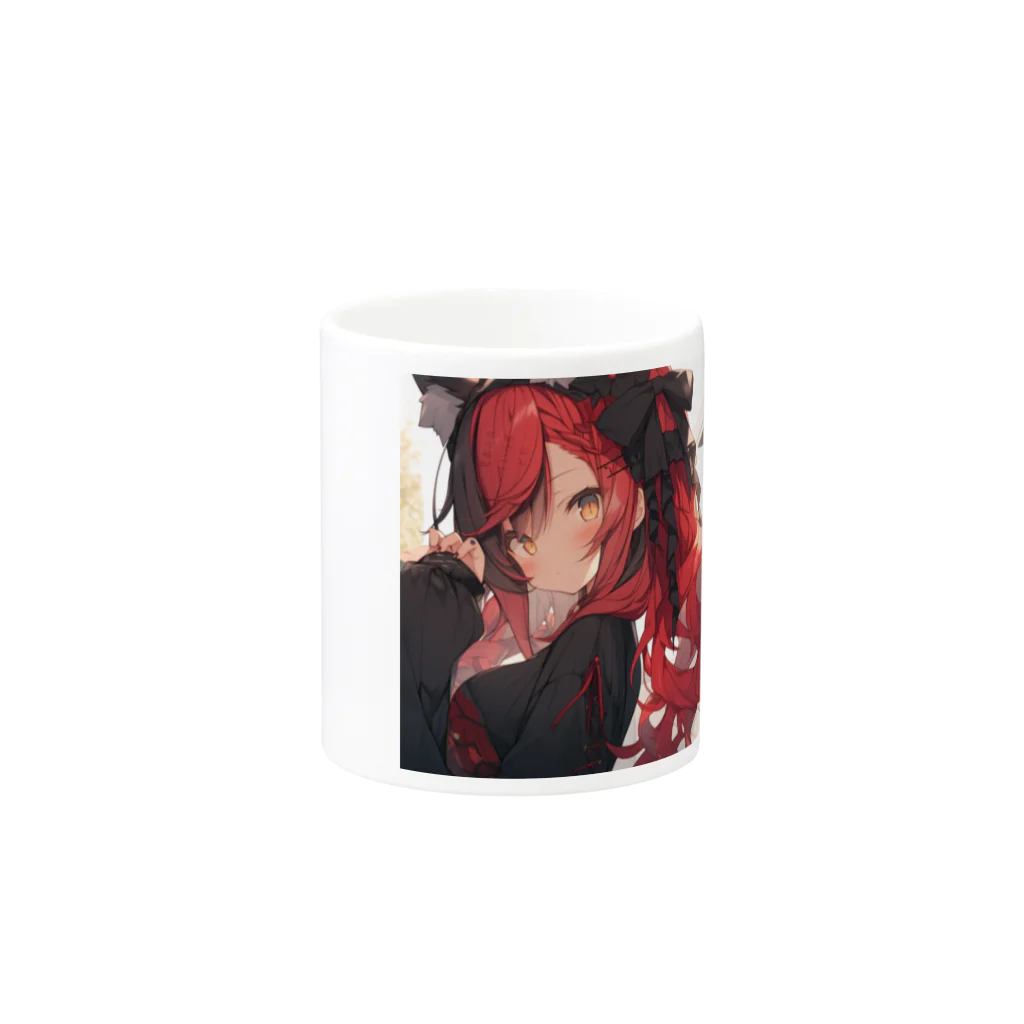 AIイラスト製作所の猫耳娘イラスト集 Mug :other side of the handle