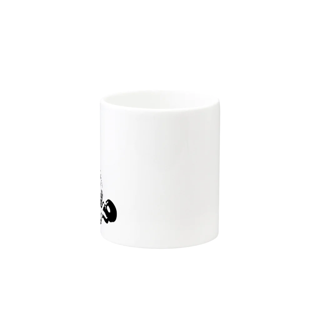 『Nothing Is Real』-- IN SUZURIのHappiness Is The Truth!（黒） Mug :other side of the handle