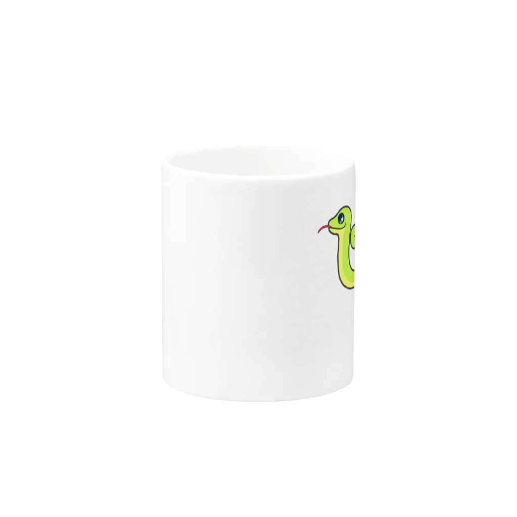 LalaHangeulの蛇さん(뱀)  ハングルデザイン Mug :other side of the handle