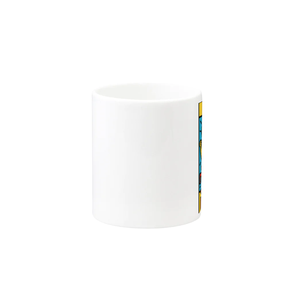 PIROTODadaismの愛の四重奏、青い猿の午後 Mug :other side of the handle