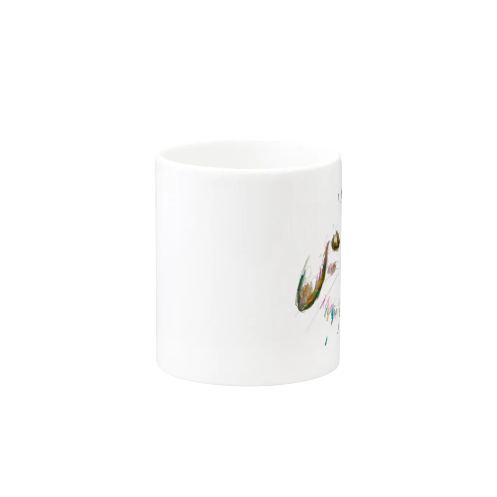 tomorebiのしずかな守り手｜垂れ耳うさぎ Mug :other side of the handle