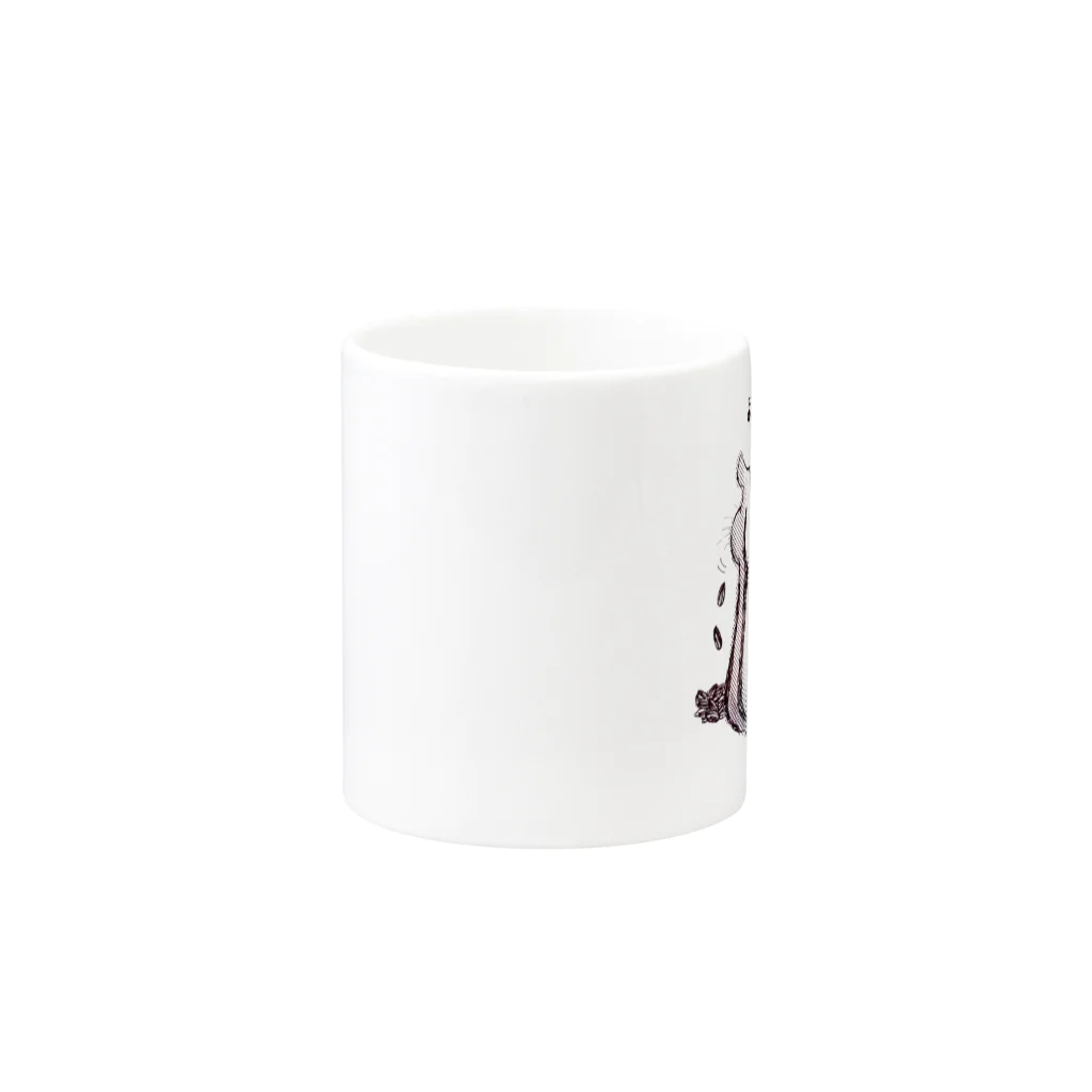 wawacomet*のセナカビジンリス Mug :other side of the handle