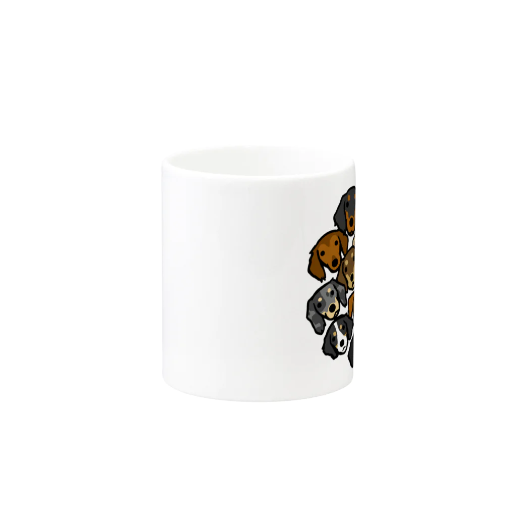 BLENHEIMのダックスたち Mug :other side of the handle