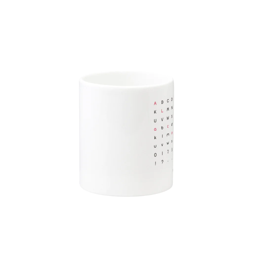 オザワタクヤのローラちゃんフォント Mug :other side of the handle