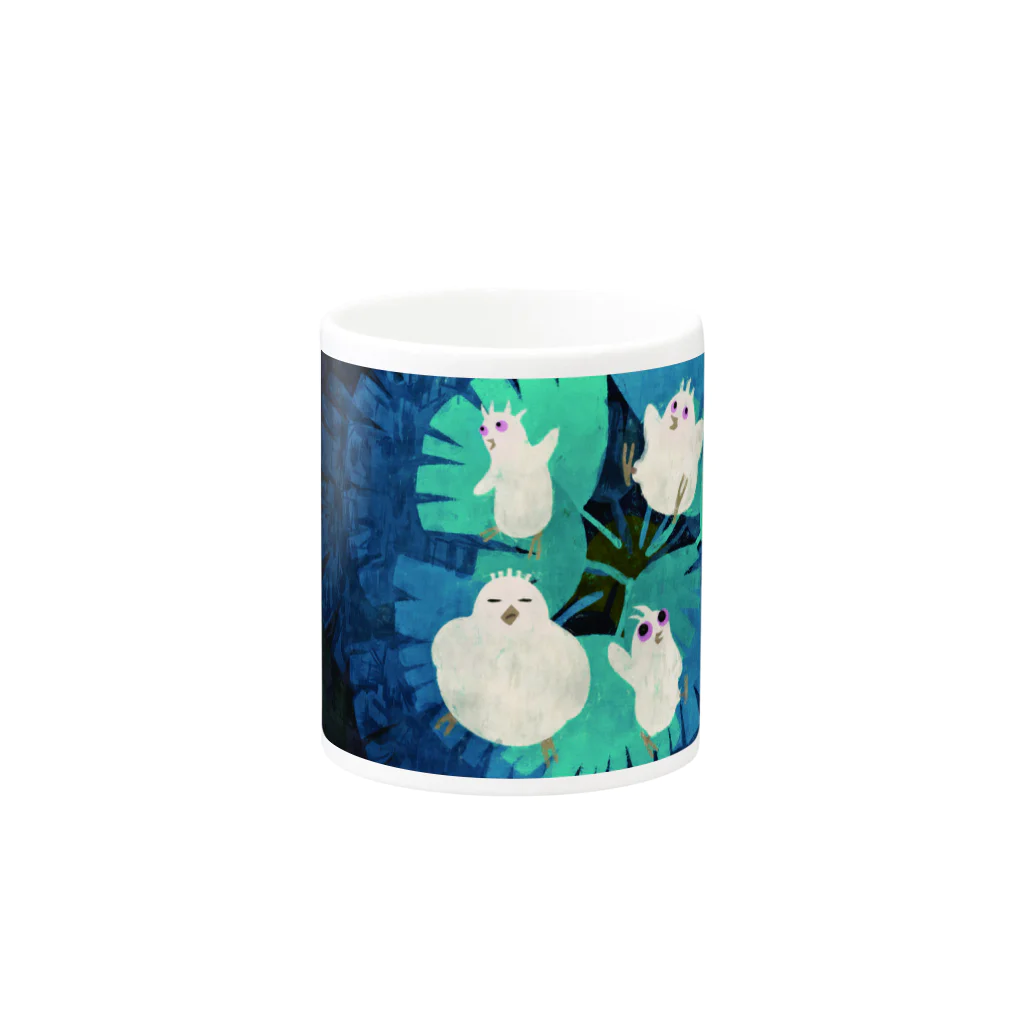 マッキーコーチンのうくろう シュロわたり マグカップ⑥ Mug :other side of the handle