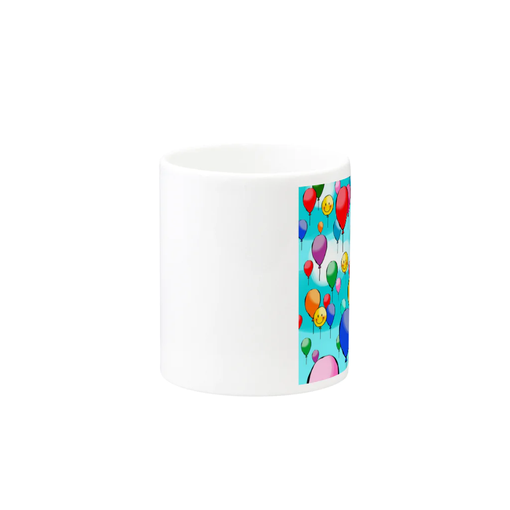 analogqueenのDreaming balloons Mug :other side of the handle