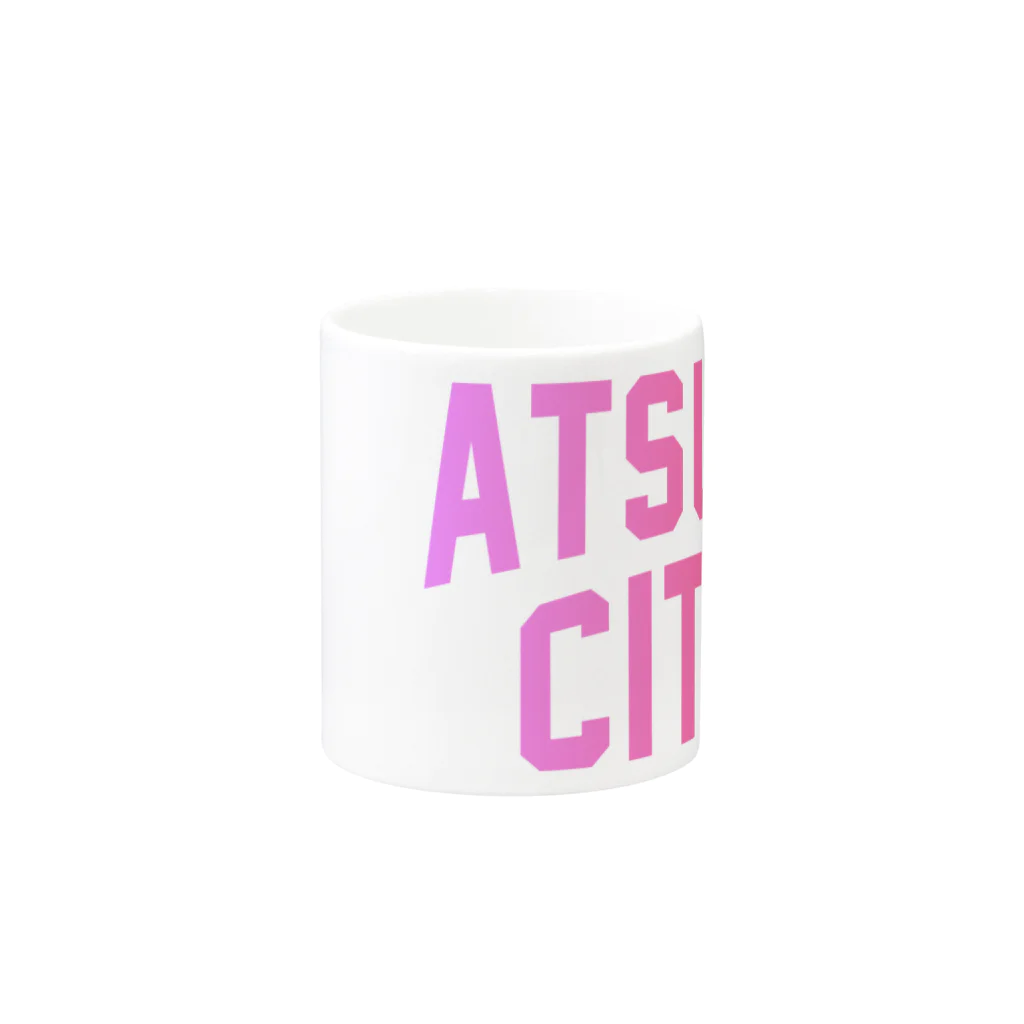 JIMOTOE Wear Local Japanの厚木市 ATSUGI CITY Mug :other side of the handle
