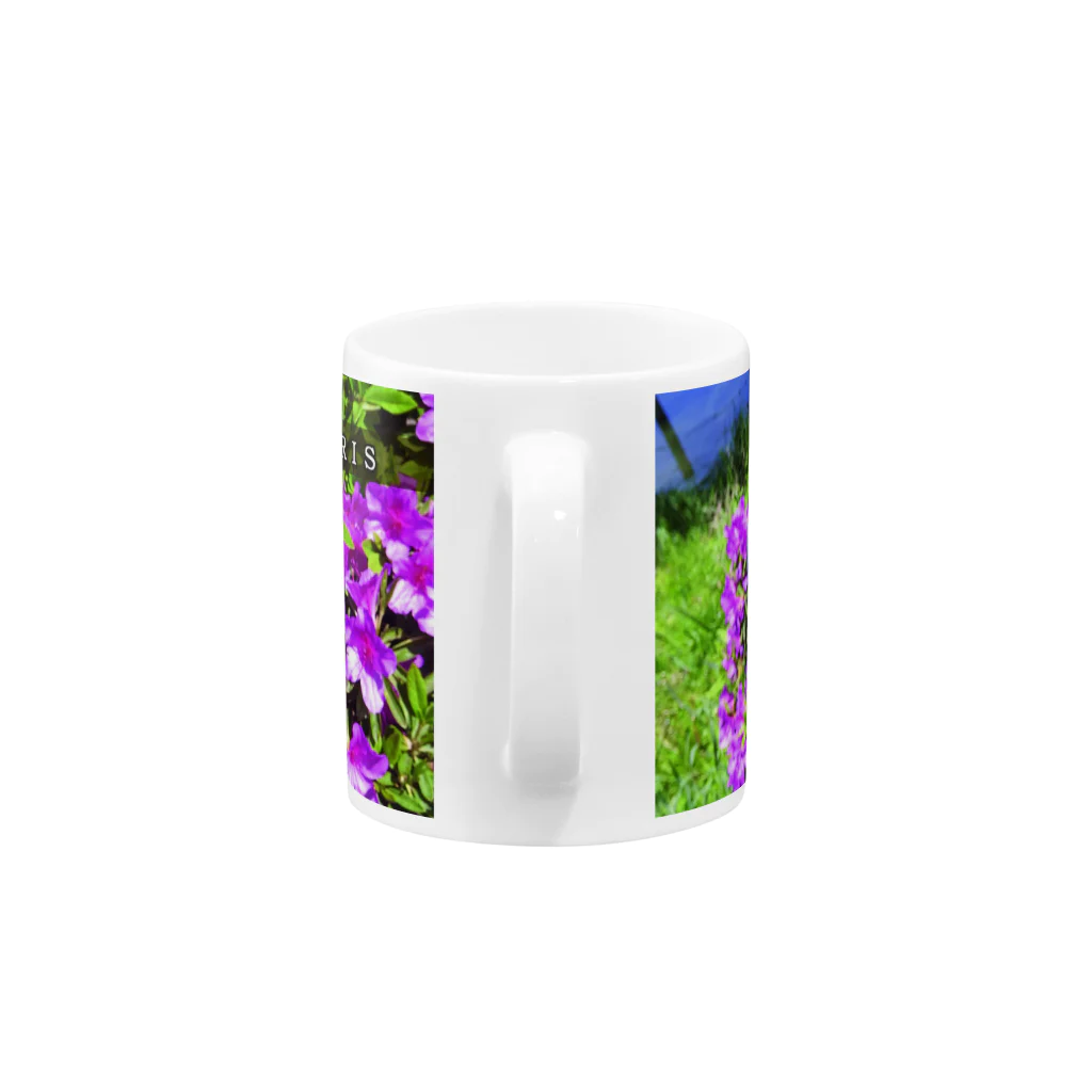 リスの【アイリス】花 Mug :handle