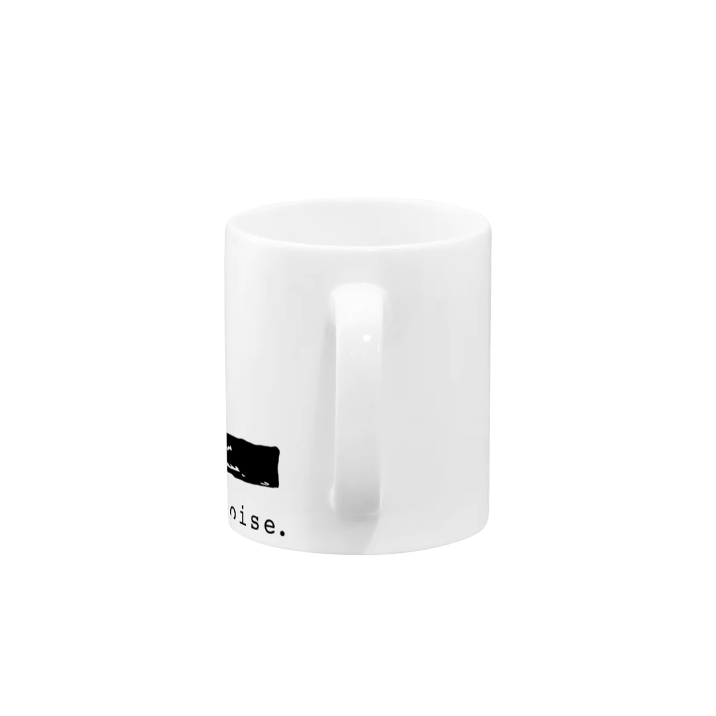 noisie_jpの【L】イニシャル × Be a noise. Mug :handle