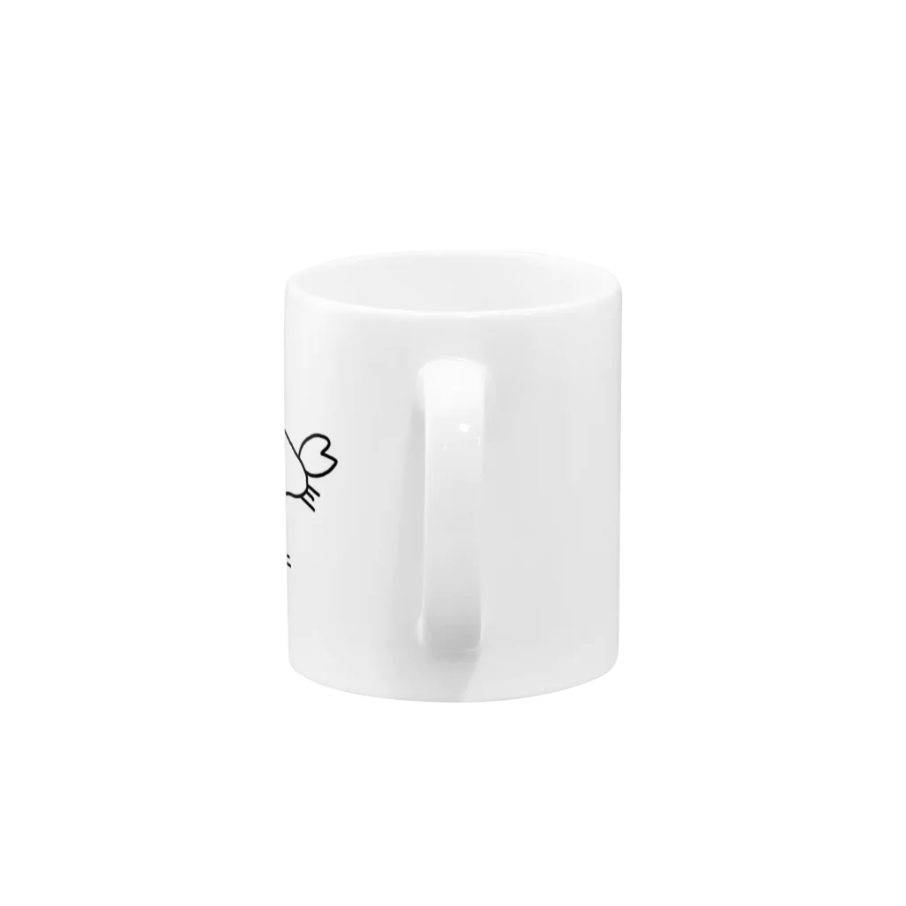 しましゃぼんのへんぺいなカニ Mug :handle