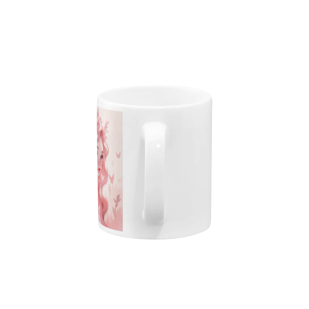 arty colorのPinkpink Mug :handle