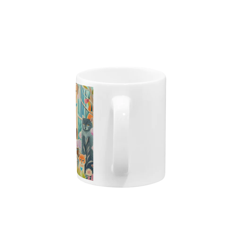 soramame1119の森の中の世界 Mug :handle