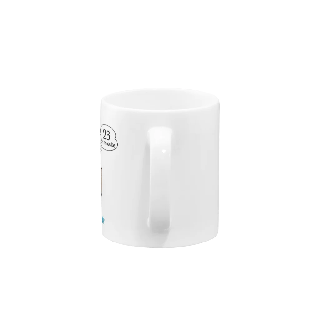 MOFF_officialのCat Café MOFF しんのすけ Mug :handle