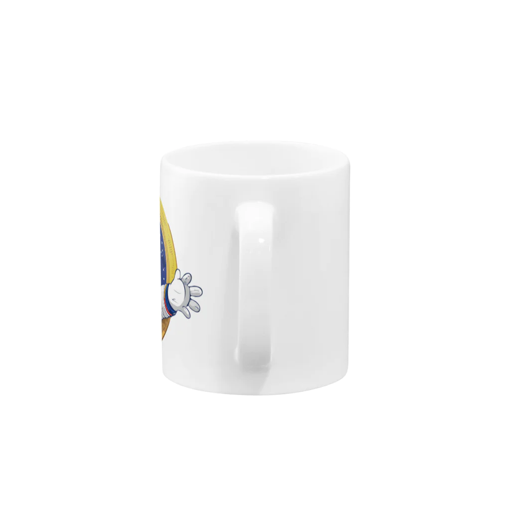 maronchiro55の宇宙猫Kurumi Mug :handle