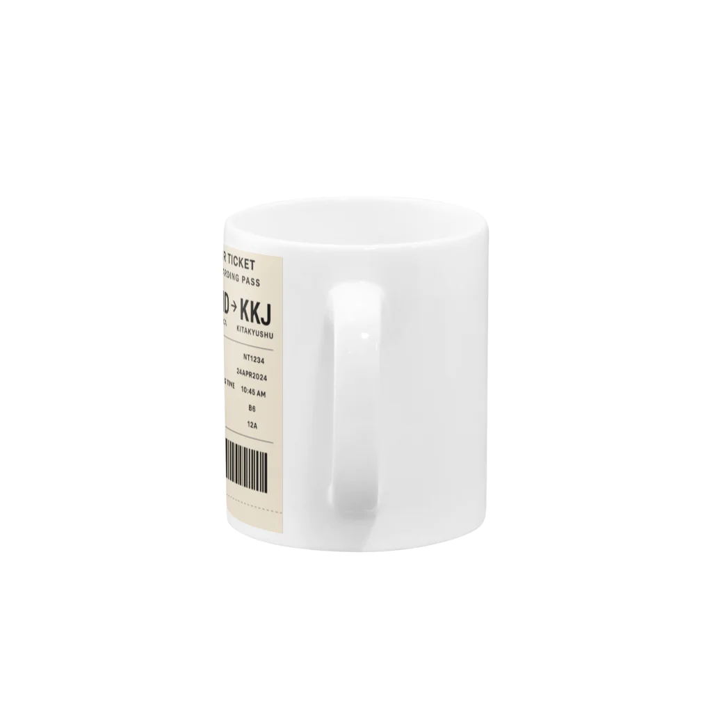 John_Millarのboarding pass Mug :handle