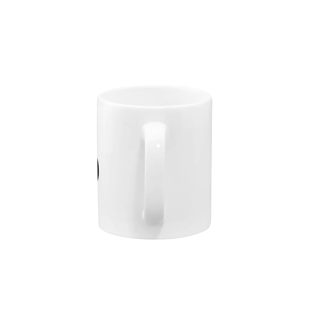 ねこを吸う者のねこにんじゃマグ(くろ) Mug :handle
