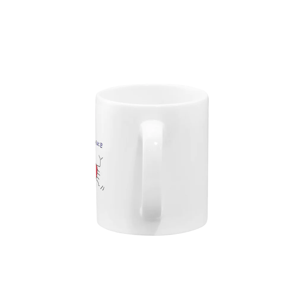 動物愛護団体のカニダンス Mug :handle
