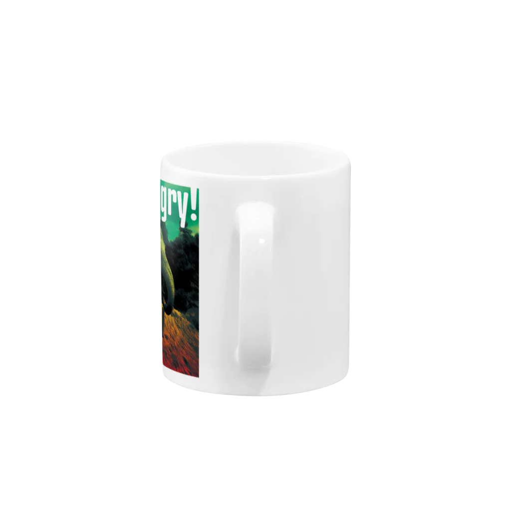 Drecome_Designのおなかすいたぞう Mug :handle