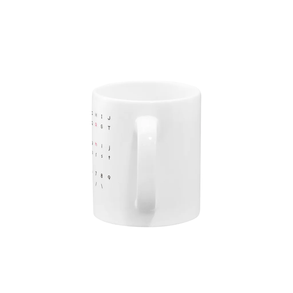 オザワタクヤのローラちゃんフォント Mug :handle